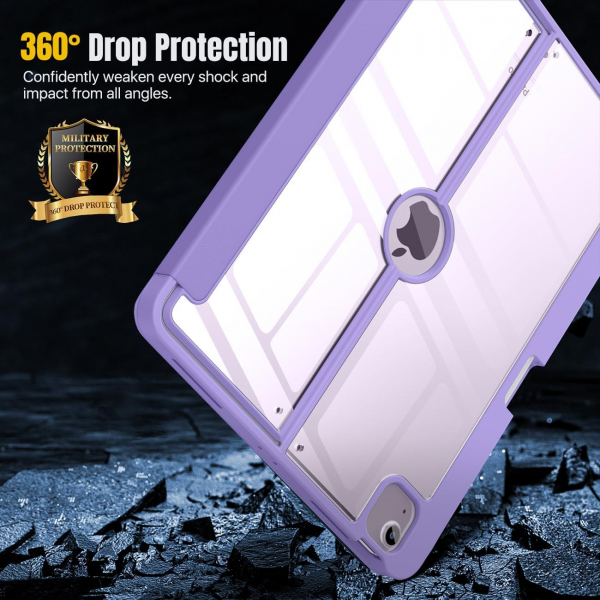  MoKo Apple iPad Air M2 Manyetik Klf (13 in)-Purple 