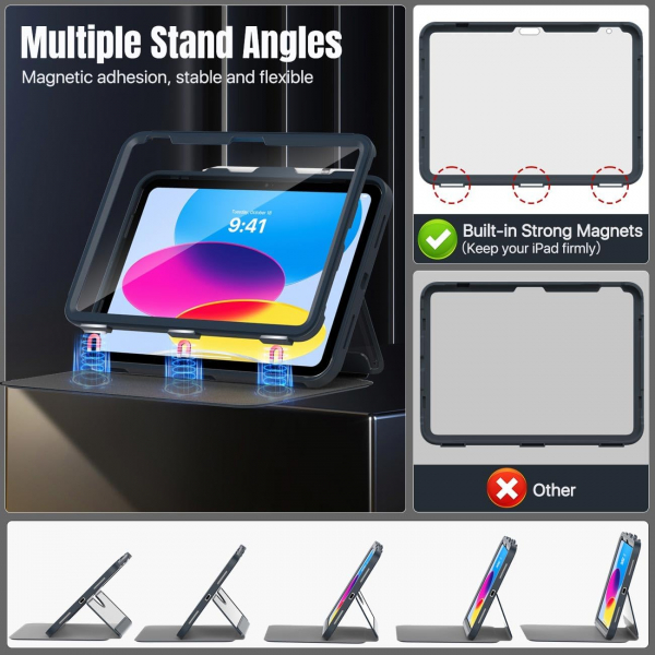 MoKo Apple iPad A16 Standl Klf (11 n)-Space Gray