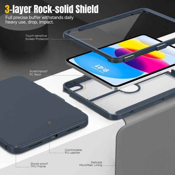 MoKo Apple iPad A16 Standl Klf (11 n)-Space Gray