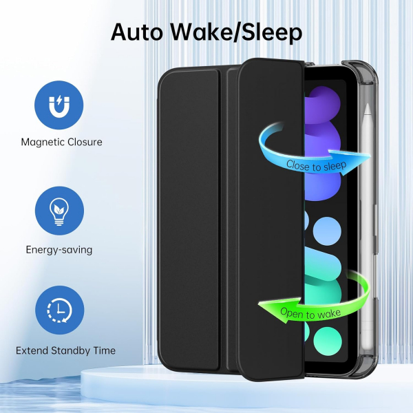 MoKo Apple iPad Mini 7 Standl Klf -Black