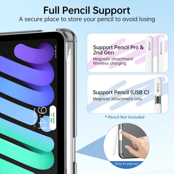 MoKo Apple iPad Mini 7 Standl Klf -Black