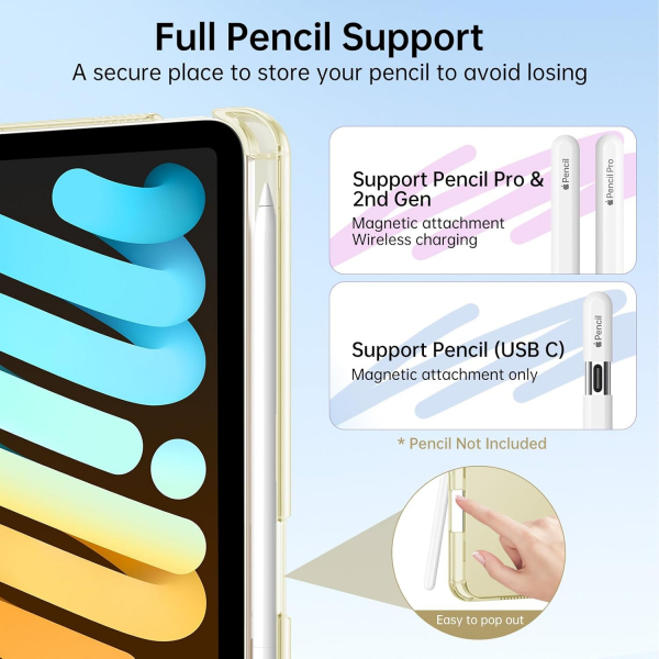 MoKo Apple iPad Mini 7 Standl Klf -Champagne Gold