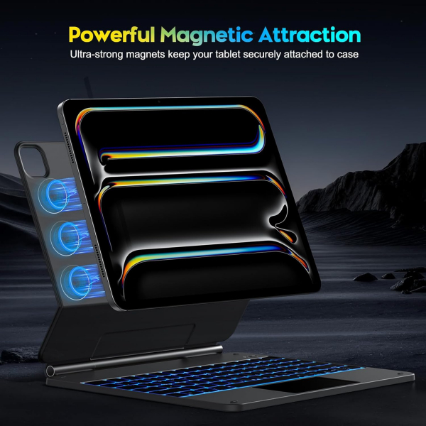 OMOTON Apple iPad Pro M4 Klavyeli Klf (13 in)