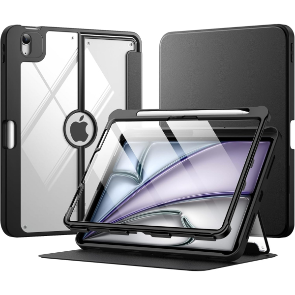  MoKo Apple iPad Air M2 Manyetik Klf (11 in)-Black 