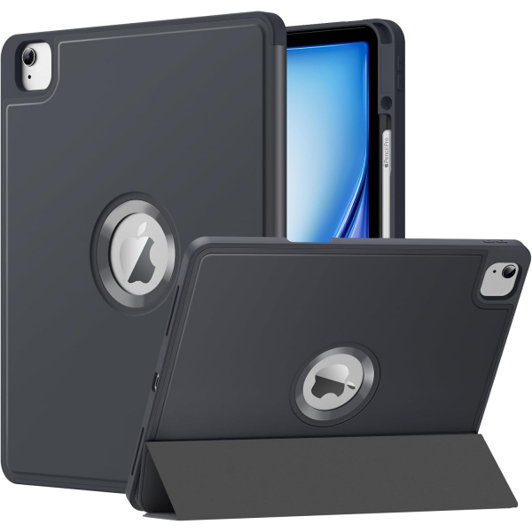 MoKo Apple iPad Air M2 Smart Cover Klf (13 in)-Space Gray 