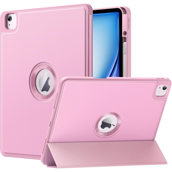 MoKo Apple iPad Air M2 Smart Cover Klf (13 in)-Light Pink 