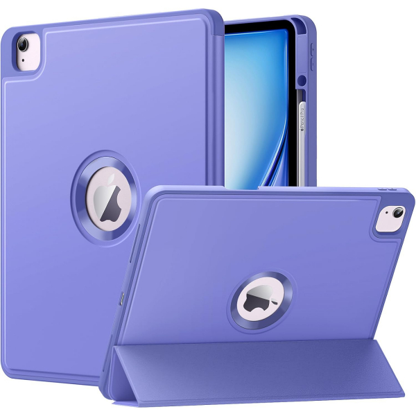 MoKo Apple iPad Air M2 Smart Cover Klf (13 in)-Lavender Purple 