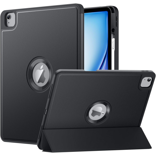 MoKo Apple iPad Air M2 Smart Cover Klf (13 in)-Black 