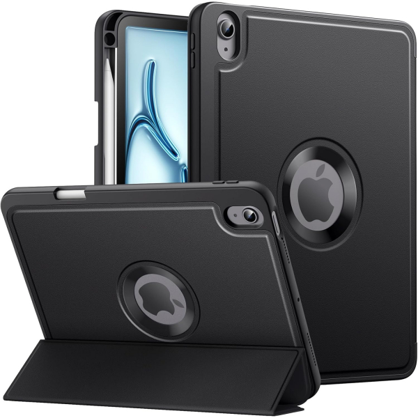 MoKo Apple iPad Air M2 Smart Cover Klf (11 in)-Black 