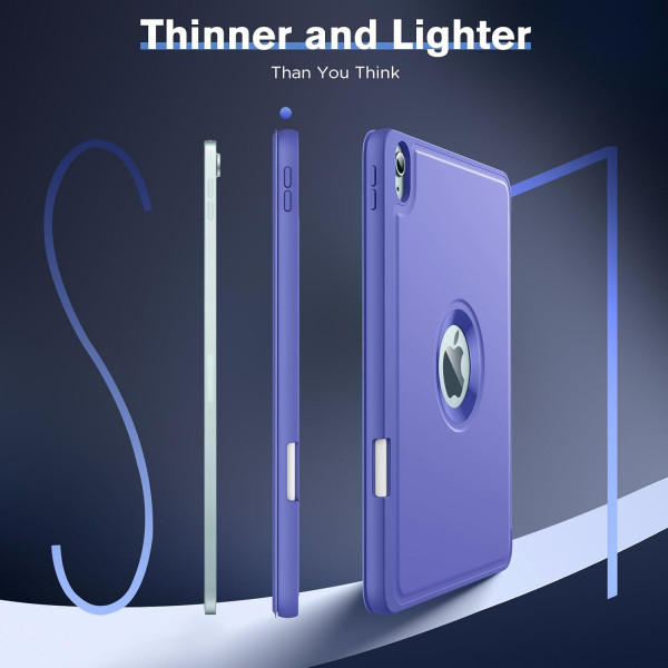 MoKo Apple iPad Air M2 Smart Cover Klf (11 in)-Lavender 