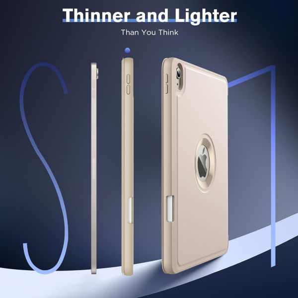 MoKo Apple iPad Air M2 Smart Cover Klf (11 in)-Champagne Gold 