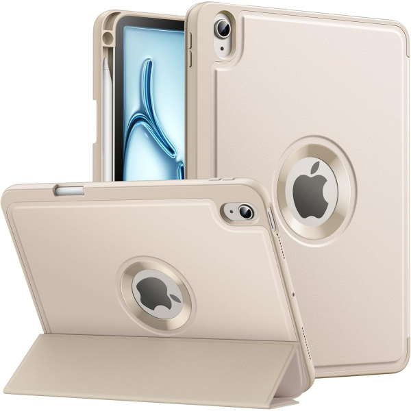 MoKo Apple iPad Air M2 Smart Cover Klf (11 in)-Champagne Gold 