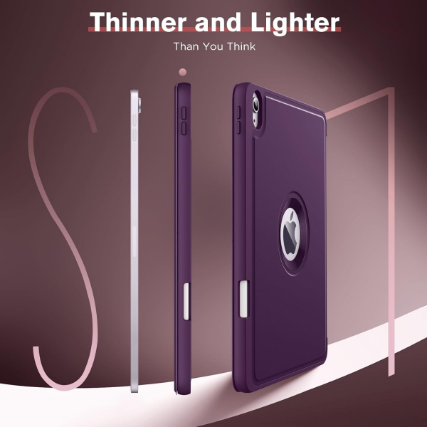 MoKo Apple iPad Air M2 Smart Cover Klf (11 in)-Dark Purple 