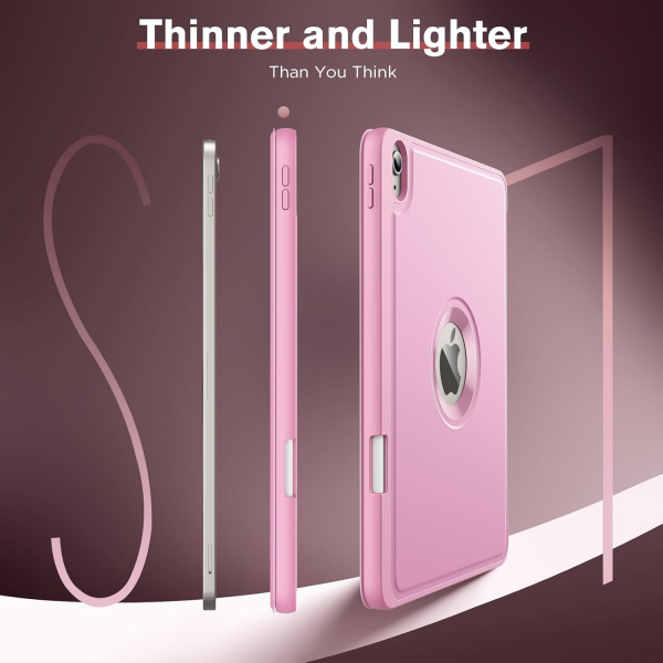 MoKo Apple iPad Air M2 Smart Cover Klf (11 in)-Pink 