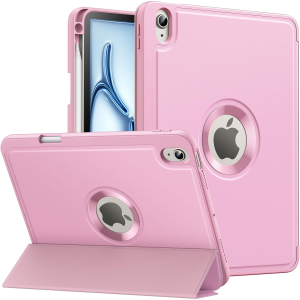 MoKo Apple iPad Air M2 Smart Cover Klf (11 in)-Pink 