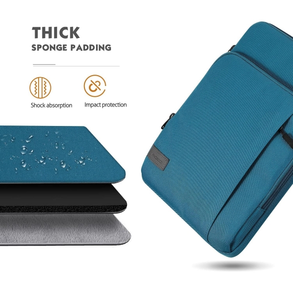 MoKo Carrying MacBook Pro Laptop antas(13-14 in) -Peacock Blue