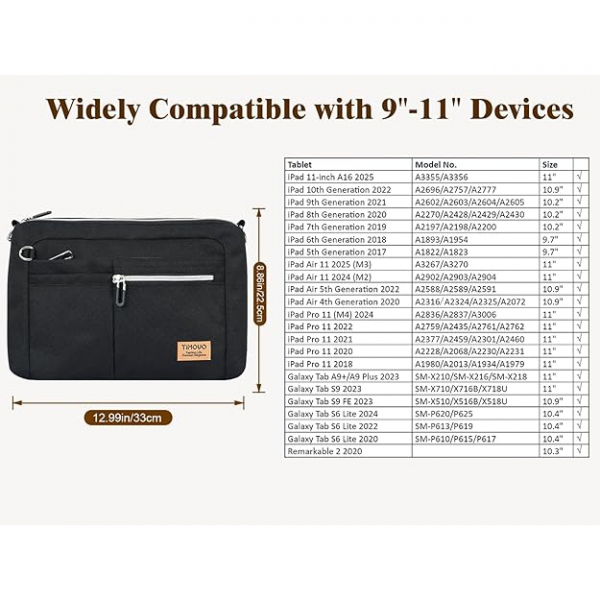 TiMOVO Omuz Askl Tablet antas (9-11 in)
