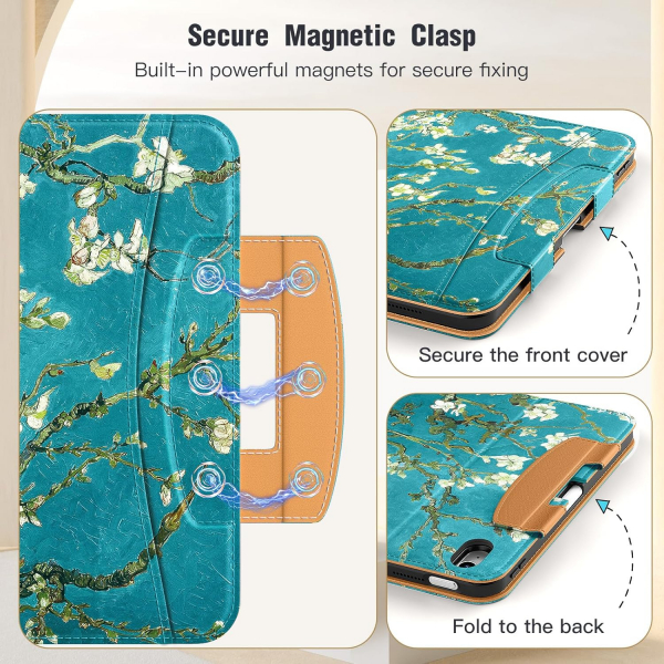 MoKo Apple iPad A16 Deri Folyo Klf (11 in)-Apricot Blossom