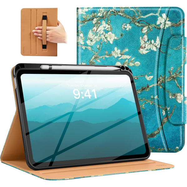 MoKo Apple iPad A16 Deri Folyo Klf (11 in)-Apricot Blossom