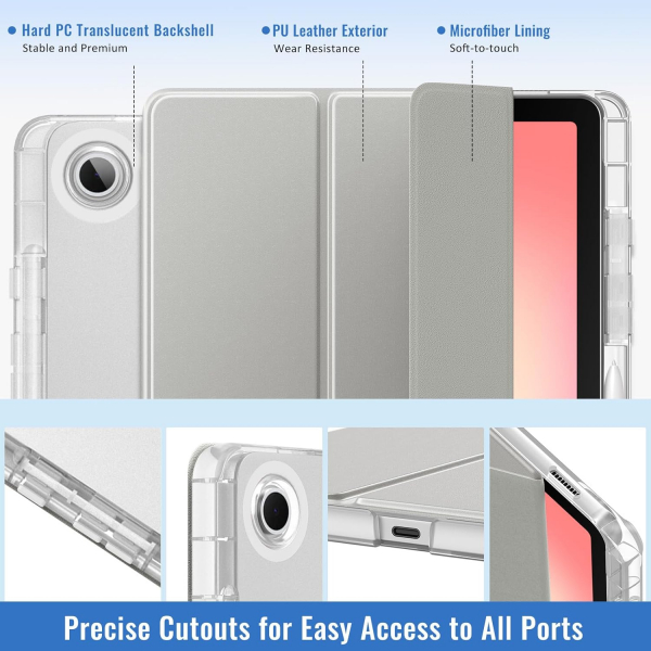 MoKo Galaxy Tab S10 Lite Standl Klf-Silver