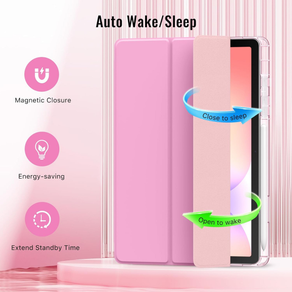 MoKo Galaxy Tab S10 Lite Standl Klf-Flowers Pink