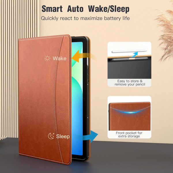 MoKo Galaxy Tab S10 Lite Standl Klf-Brown