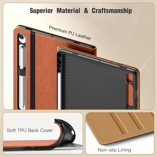 MoKo Galaxy Tab S10 Lite Standl Klf-Brown