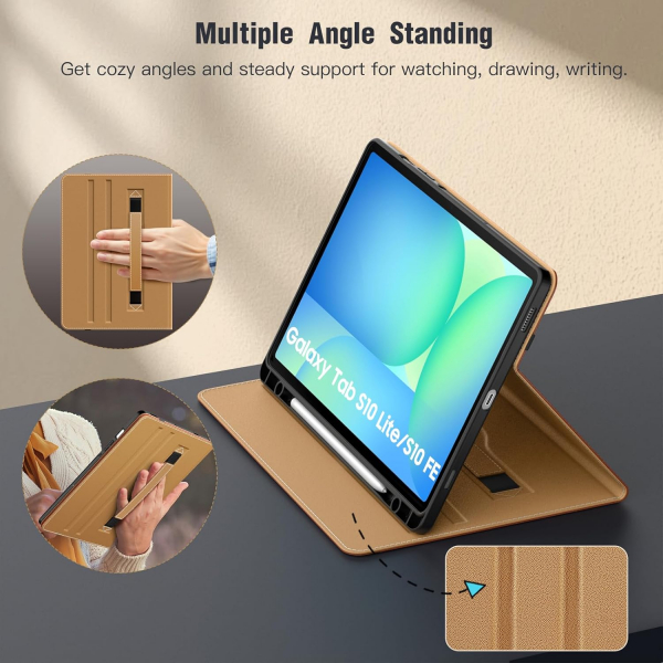 MoKo Galaxy Tab S10 Lite Standl Klf-Brown