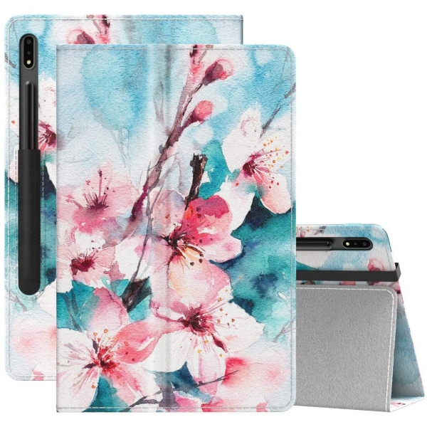 MoKo Samsung Galaxy Tab S7 Klf (11 in)-Peach Blossom