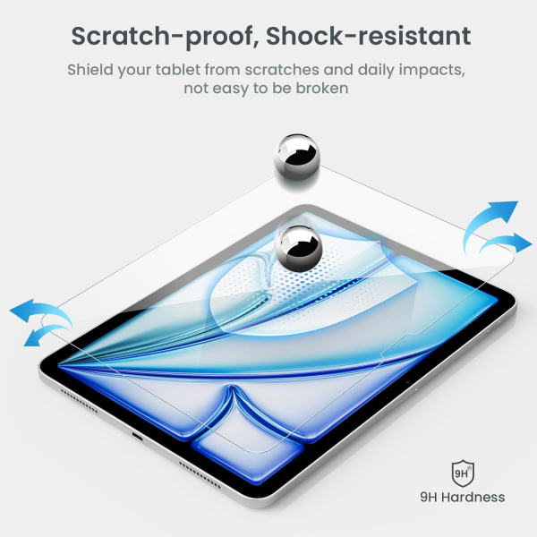 MoKo Temperli iPad Air 6.Nesil Ekran Koruyucu (2 Adet)