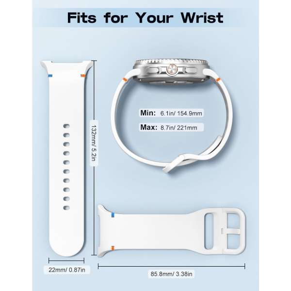 MoKo Samsung Galaxy Watch 8 40mm Kay -White