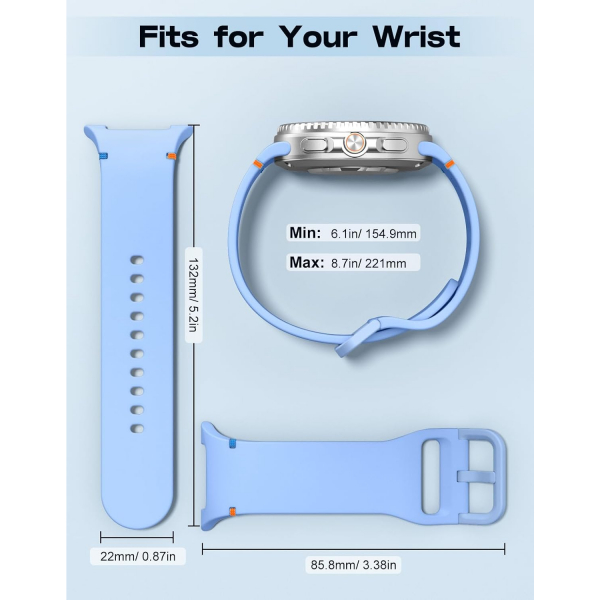 MoKo Samsung Galaxy Watch 8 40mm Kay -Light Blue