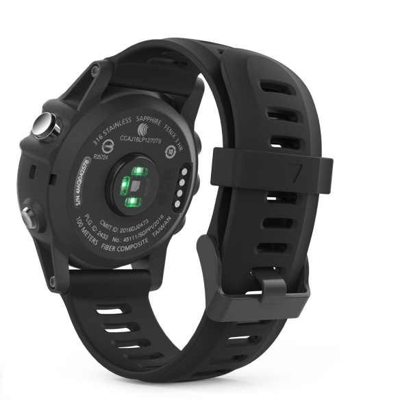 MoKo Garmin Fenixx 3 / Fenixx 5X Silikon Kay-Black