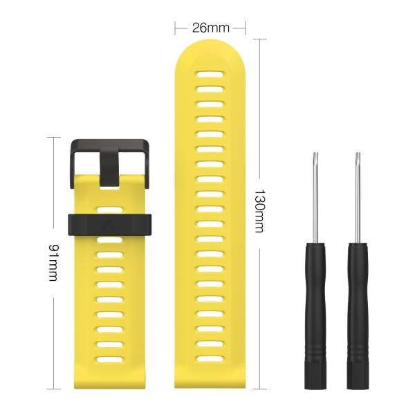 MoKo Garmin Fenixx 3 / Fenixx 5X Silikon Kay-Yellow