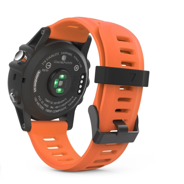 MoKo Garmin Fenixx 3 / Fenixx 5X Silikon Kay-Orange