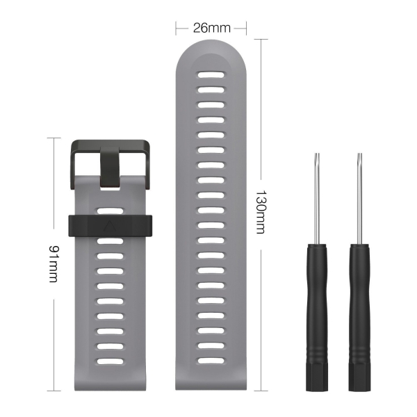 MoKo Garmin Fenixx 3 / Fenixx 5X Silikon Kay-Gray