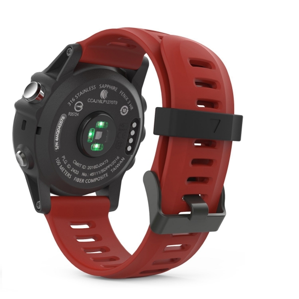 MoKo Garmin Fenixx 3 / Fenixx 5X Silikon Kay-Dark Red