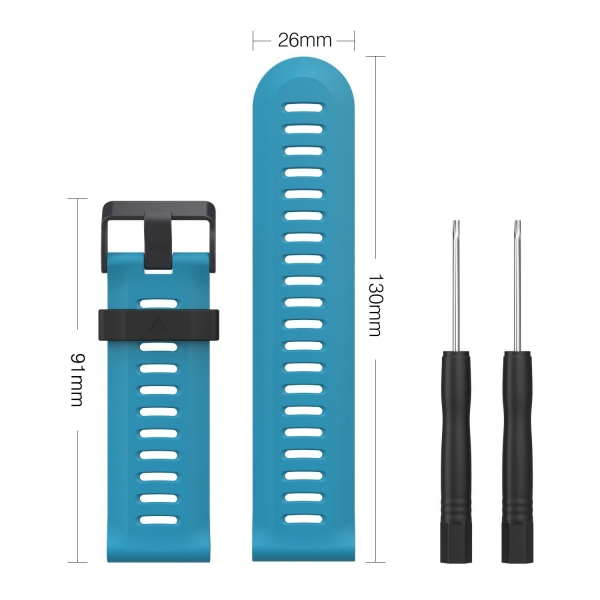 MoKo Garmin Fenixx 3 / Fenixx 5X Silikon Kay-Blue