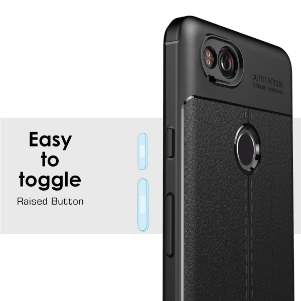 MoKo Google Pixel 2 Deri Bumper K�l�f-Black