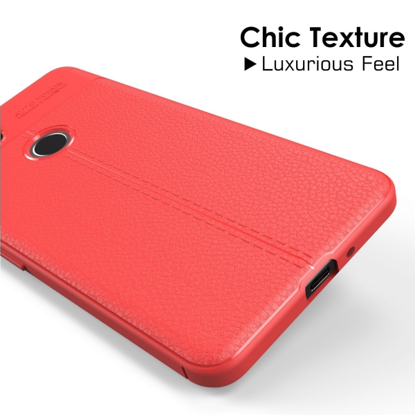 MoKo Google Pixel 2 Deri Bumper K�l�f-Red