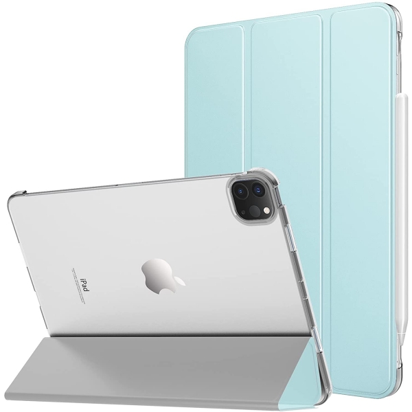 MoKo nce Kalem Blmeli iPad Pro Klf (11 in)-Sky Blue