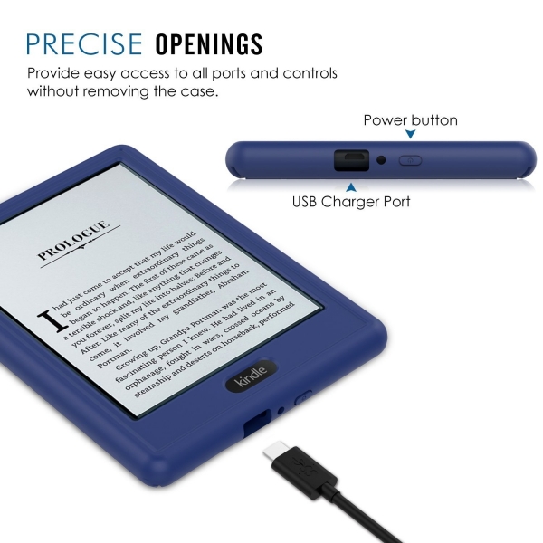 MoKo Kindle E-Reader (8.Nesil) Silikon Klf-Indigo