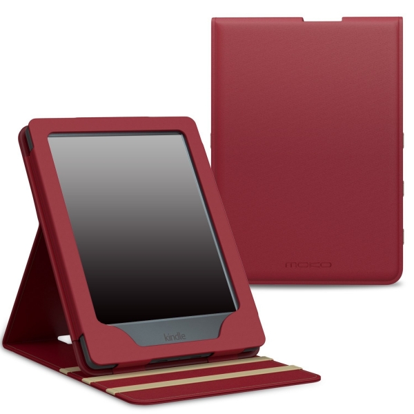MoKo Kindle E-Reader (8.Nesil) Stand Klf-Dark Red