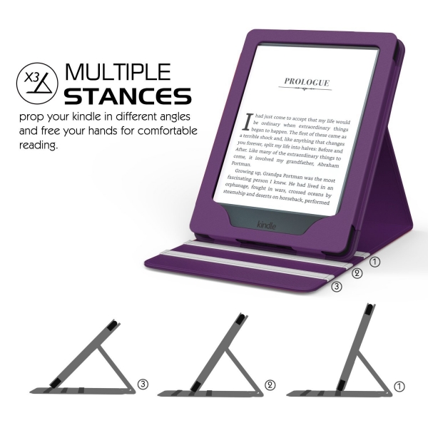 MoKo Kindle E-Reader (8.Nesil) Stand Klf-Purple