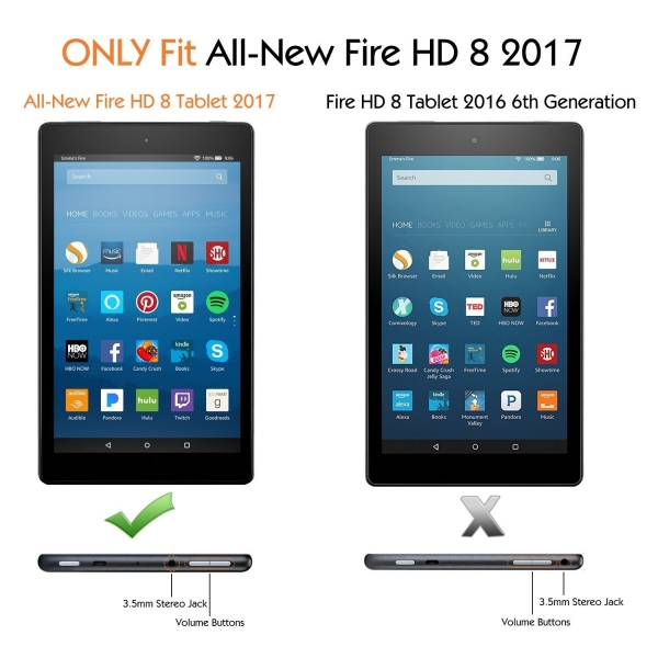 MoKo Kindle Fire HD 8 Stand Klf-Space Grey