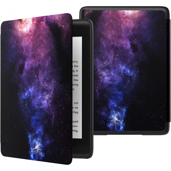 MoKo Kindle Paperwhite Klf (6 in)(10.Nesil)-Dream Nebula Purple