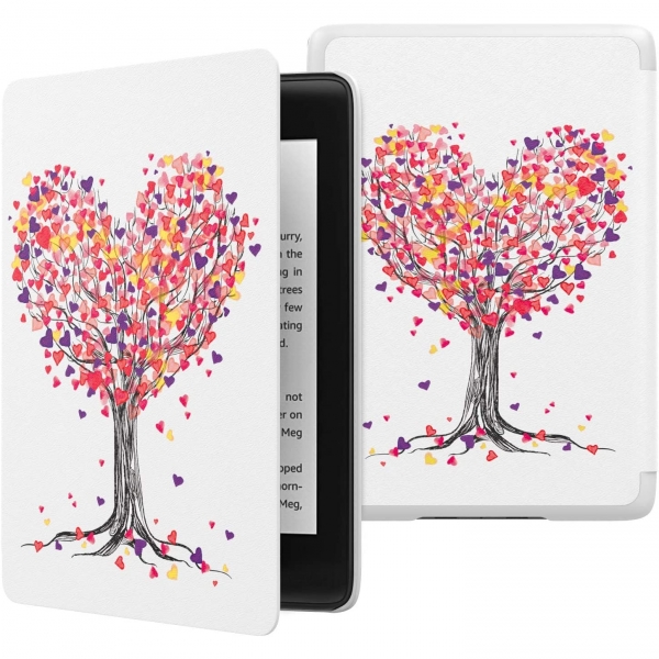 MoKo Kindle Paperwhite Klf (6 in)(10.Nesil)-Love Tree