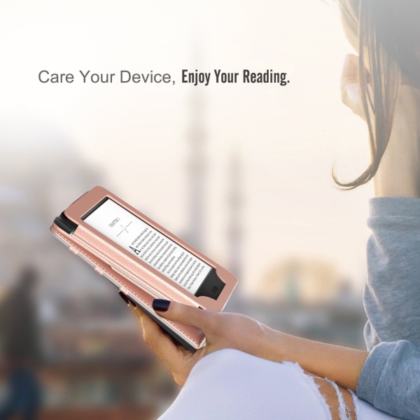 MoKo Kindle E-Reader Stand Klf (10.Nesil)-Rose gold