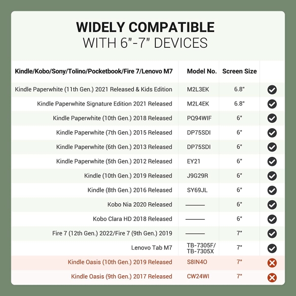 MoKo Kindle eReaders Fire Standl Klf (6 in)