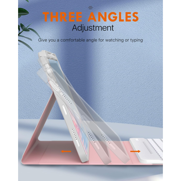 MoKo Klavyeli iPad Air 6.Nesil K�l�f (11 in�)-Gold Marble